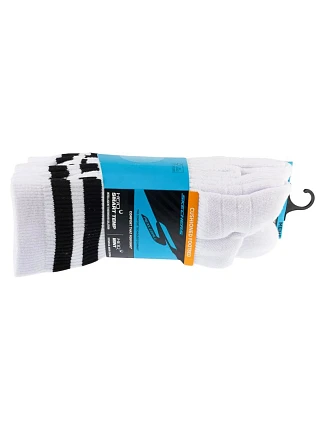 Skechers, 3 ks pánske ponožky PF PBall Crew S01373HP-WBK, biele, veľkosti 41–46