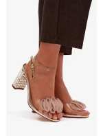 Sandále na podpätku model 225147 Vykročte štýlovo