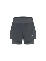 Rogelli dámske šortky 2v1 ESSENTIAL šedá XL