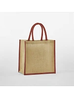 Westford Mill W 477 Jutová nákupná taška Mini 50.0477 prírodná/oranžová hrdzavá