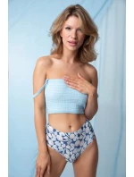 Nohavičky Shells Simple Brasil Maxi Blue and White - Julimex