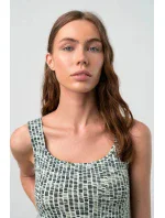 Dámske pyžamo Magda 18142 Tmavo zelená vzor - Vamp Dámske pyžamo Magda 18142 Tmavo zelená vzor - Vamp