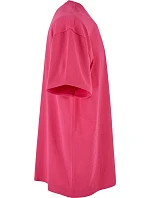Build your Brand BY 102 Tričko oversize z hrubej bavlny 56.0102, farba hibiscus pink