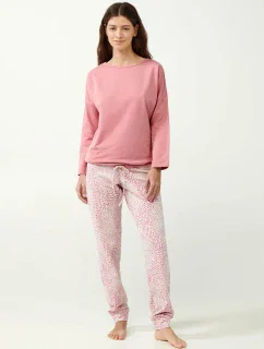 Vamp - Ružové pyžamo s leopardím vzorom 21393 - Vamp