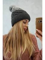 Fleecová čiapka Ilona K218 graphite+grey