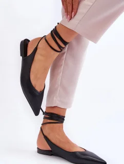 Dámske baleríny 2530-1 Black - Sweet Shoes