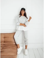 Dámske tepláky MOSS light grey FashionStreet UY1853 Dámske tepláky MOSS light grey FashionStreet UY1853