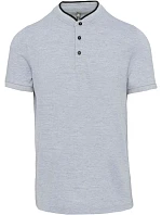 Kariban K 223 Pánske polo s mao golierom 20.K223 oxford grey/black Kariban K 223 Pánske polo s mao golierom 20.K223 oxford grey/black