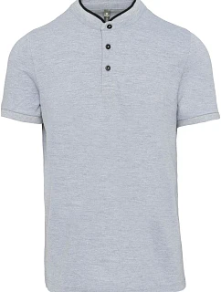 Kariban K 223 Pánske polo s mao golierom 20.K223 oxford grey/black