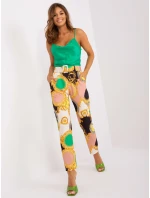 Nohavice DHJ SP 12787D.23X čierna a béžová