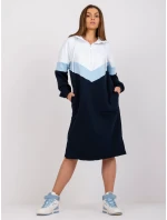 Šaty RV SK 7462.00 tmavo modrá a biela