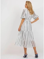 Dámske šaty LK SK 508963 1.38 Biela s čiernou - Lakerta