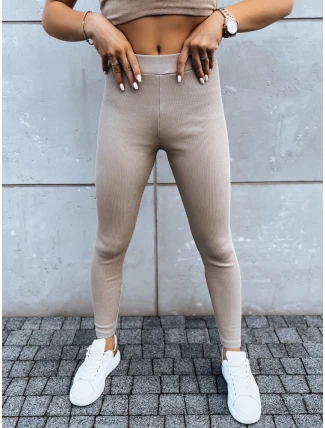 Dámske legíny OLIVE BRANCH beige FashionStreet nohavice UY1611 Dámske legíny OLIVE BRANCH beige FashionStreet nohavice UY1611