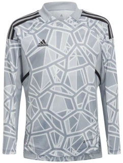 Detské brankárske tričko adidas Condivo 22 s dlhým rukávom sivé HB1646