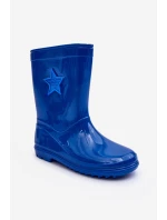Dziecięce Gumowe Kalosze Niebieskie Malvi