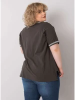 Blúzka RV BZ 6496.32P tmavá khaki