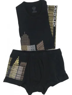 Pánsky komplet M4106E-001 hnedá - Calvin Klein