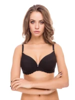 Balkonová podprsenka 3714 čierna - Leilieve