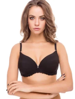 Balkonová podprsenka 3714 čierna - Leilieve