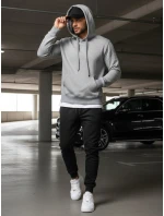 Pánske čierne tepláky FashionStreet UX2395