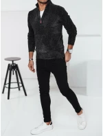 Pánsky tmavosivý sveter FashionStreet WX2237