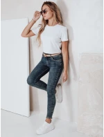 Dámske skinny džínsy modré FashionStreet UY2819