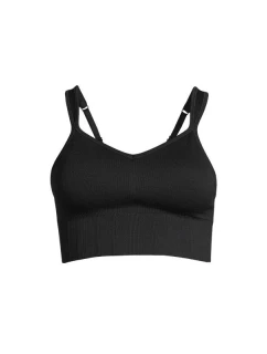 CASALL Bezšvová vycpaná športová podprsenka čierna