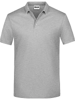 Daiber JN 792 Pánske polo tričko z piké 02.0792 šedá melírovaná Daiber JN 792 Pánske polo tričko z piké 02.0792 šedá melírovaná
