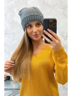 Dámska čiapka Amira K359 tmavo šedá