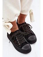 Lee Cooper Dámske šnurovacie tenisky na platforme LCW-26-44-4479 Black Lee Cooper Dámske šnurovacie tenisky na platforme LCW-26-44-4479 Black