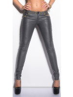 Sexy KouCla pants in leatherlook with studs