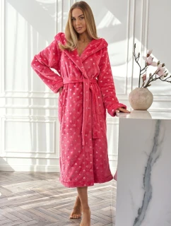 Dámsky župan Amira 2551 Tmavoružový vzor - L&L Lamp