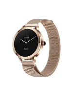 Dámske inteligentné hodinky VELTORI VT340-1 Zlatý náramok + ružový silikónový remienok Dámske inteligentné hodinky VELTORI VT340-1 Zlatý náramok + ružový silikónový remienok