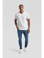 Fruit of the Loom Valueweight V-Neck T Tričko s výstrihom do V 16.1066 biele