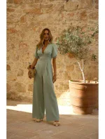 M852 Kombinéza s puzdrovými rukávmi - mentolová