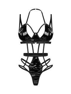 Dámske sexy body Keira Lise teddy black - Obsessive