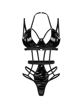 Dámske sexy body Keira Lise teddy black - Obsessive
