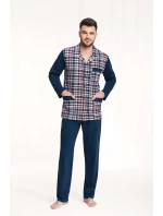 Luna 797 long/r 4XL pánske pyžamo bez zipsu