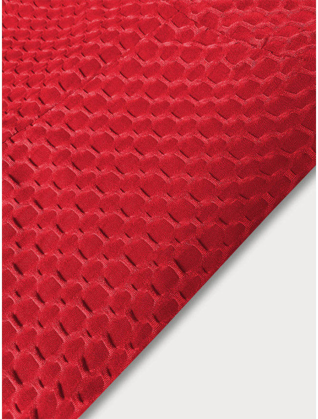 Červený športový komplet - top a legíny (YW88037-5)