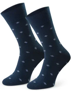 Steven 056 vzorovaný oblek farba:navy blue-snowflake