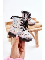 Dziecięce Botki Brokatowe We Wzory Wielokolorowe Reggie