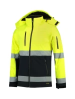 Dvojfarebná bunda EN ISO 20471 Softshell unisex fluorescenčná žltá Dvojfarebná bunda EN ISO 20471 Softshell unisex fluorescenčná žltá