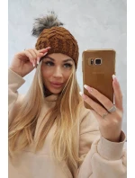 Fleecová čiapka Daria K217 svetlo hnedá