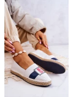 Damskie Espadryle Wsuwane Big Star JJ274964 Biało-Granatowe