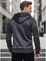 Pánska tmavosivá mikina FashionStreet BX5859