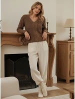 CASVINA dámsky sveter béžový FashionStreet MY2379