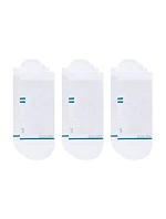 Bežecké ponožky Stance Athletic Tab, balenie po 3 kusoch – biele, veľkosť: M