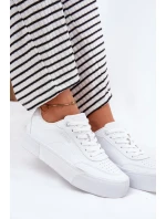 Niskie Sneakersy Z Eko Skóry Big Star RR274303 Białe