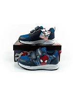 Leomil detská športová obuv tenisky Spiderman ľahká na suchý zips čierna modrá