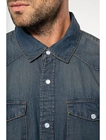Kariban K 519 Džínsová košeľa s dlhým rukávom 20.K519 blue jean